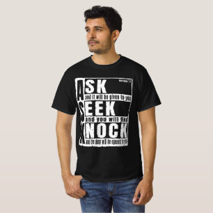 demander chercher frapper T-Shirt