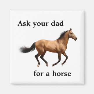 Demandez à votre père un aimant pour cheval