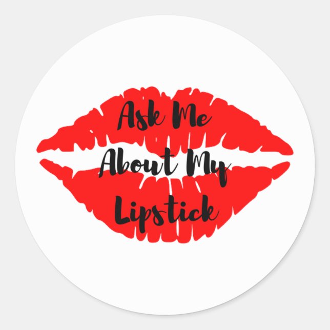 Demandez-Moi Mon Stickers Lipstick (Devant)