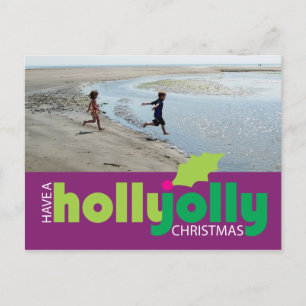 Demandez une carte postale Holly Jolly Christmas P