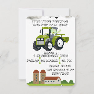 Démarrage éditable de votre tracteur 1er anniversa
