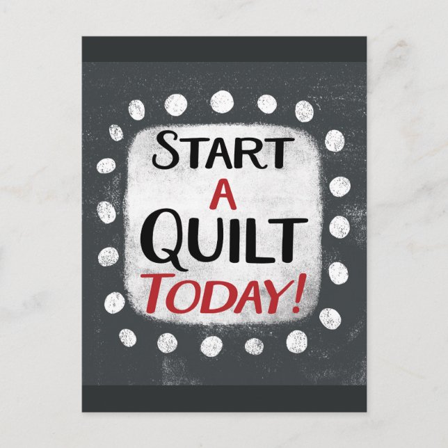 Démarrer Une Carte Postale Quilt Today (Devant)