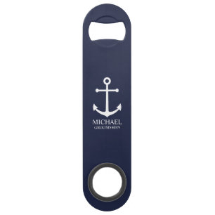 Démarreur Personnalisé Bleu Marine Nautical pour G