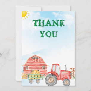 Démarrez votre Carte de remerciements Tracteur