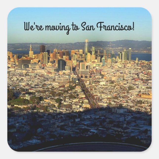 Déménagement à San Francisco Twin Peaks #1 Sticker (Devant)