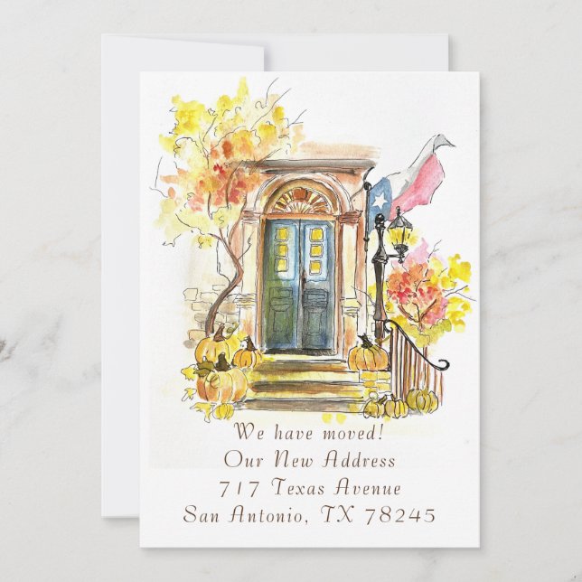 Déménagement au Texas Faire-part (Devant)