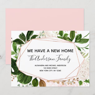 Déménagement Faire-part Eucalyptus verdure