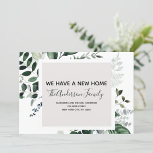 Déménagement Faire-part Eucalyptus verdure