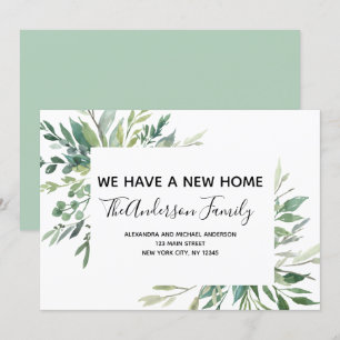 Déménagement Faire-part Eucalyptus verdure