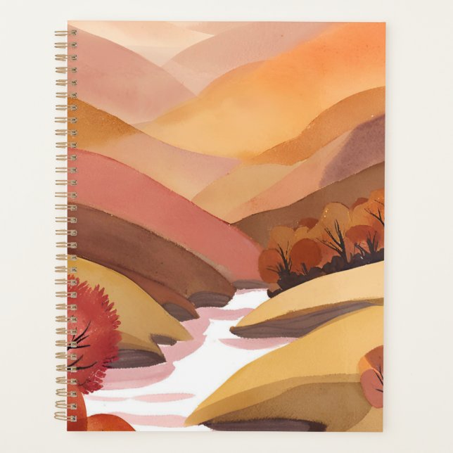 Demeure d'Automne | Paysage aquarelle de feuillage (Devant)