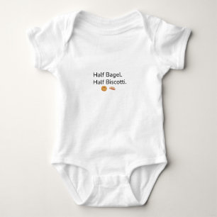 Demi-Bagel. Demi-Biscotti. Body pour bébé Jewtalia