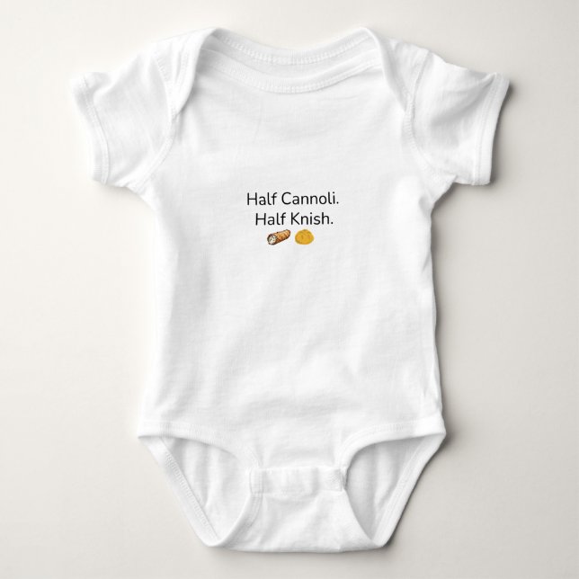 Demi Cannoli. Demi Knish bébé body (Devant)