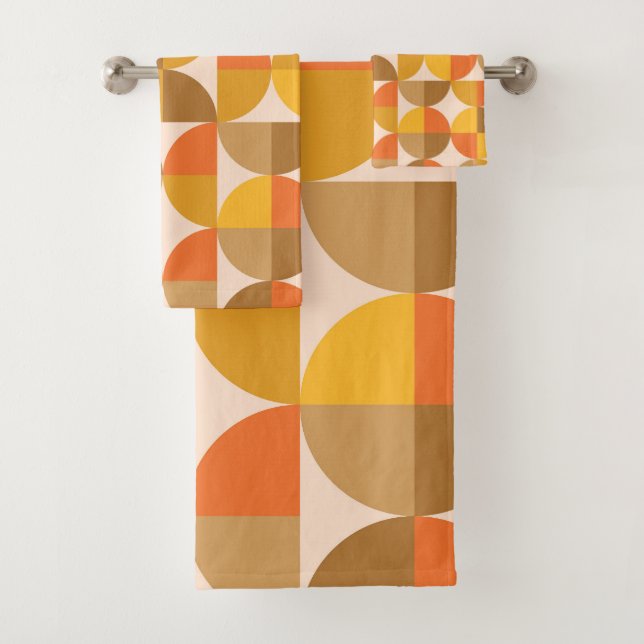 Demi-cercles du milieu du siècle Jaune Orange Brow (En situation)