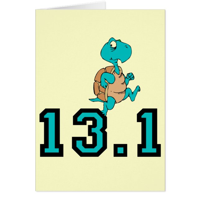 Demi de marathon de tortue drôle (Devant)