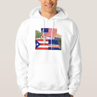 demi de P.R. et demi de sweat - shirt à capuche de