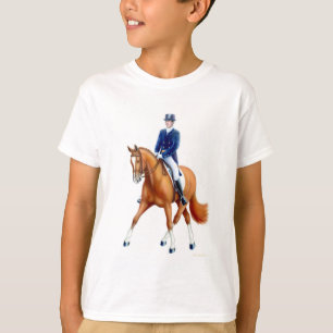 Demi de passage de dressage badine le T-shirt de