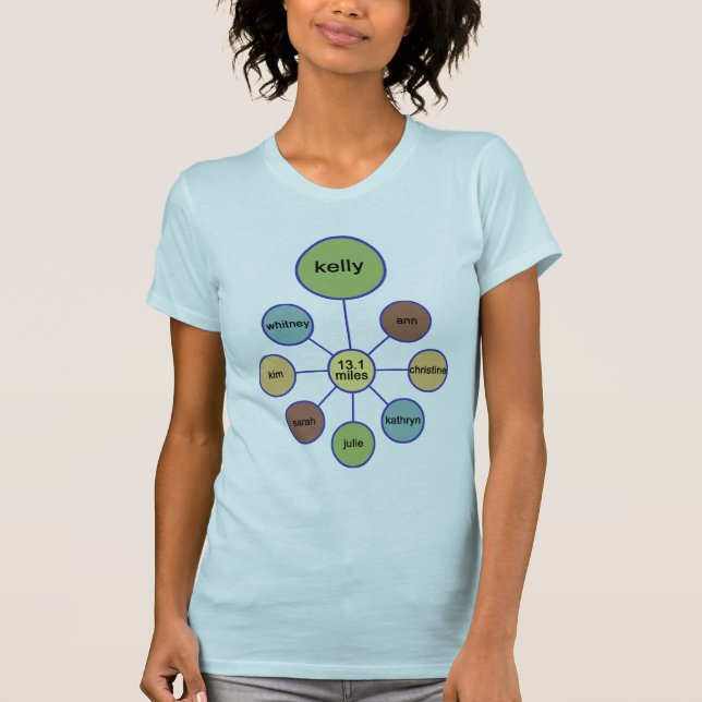 demi de T-shirt Kelly de marathon (Devant)
