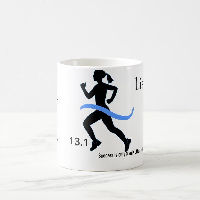 Demi de tasse du marathon des femmes avec le ruban (Centre)