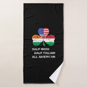 Demi-irlandais demi-italien Shamrock du drapeau am