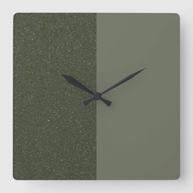 Demi-Moss Green Wall Horloge (Recto)