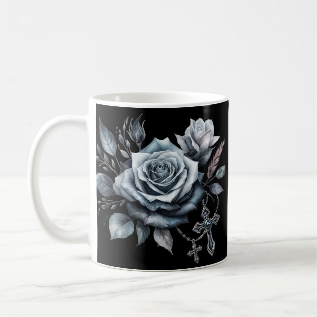 Demise Darling Blue Rose Mug (Gauche)