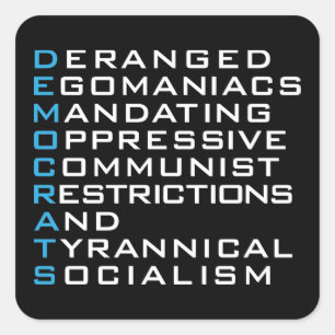 Démocrates Acronyme - Autocollants Drôles