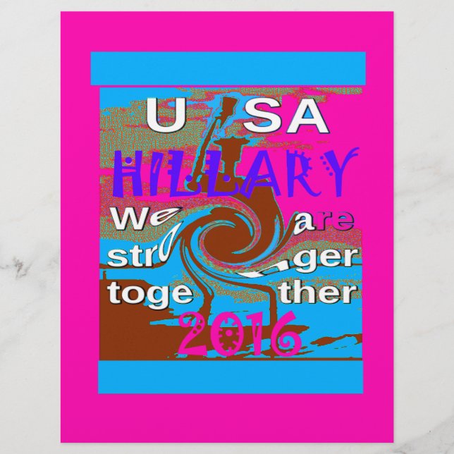 Démocrates Hillary Pour le président des États-Uni (Devant)
