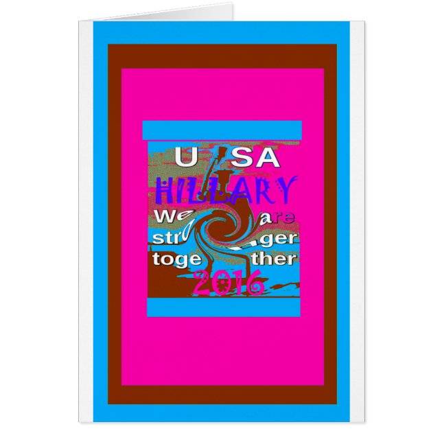 Démocrates Hillary Pour le président des États-Uni (Devant)