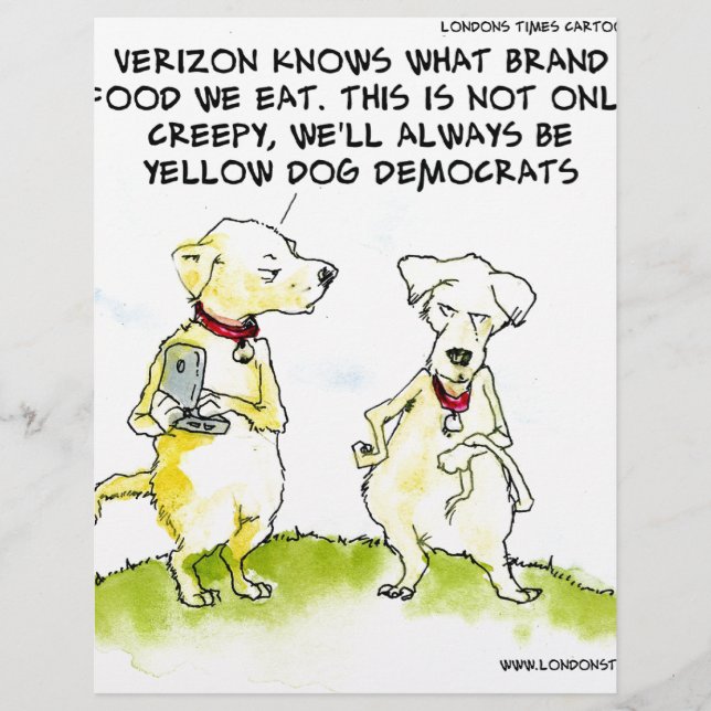 Démocrates Yellow Dog Drôles (Devant)