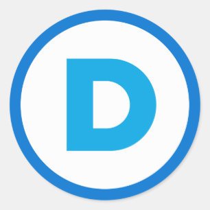 Democratic logo Sticker
