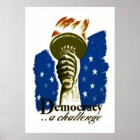 Démocratie .. Un défi - Poster de l'APM -
