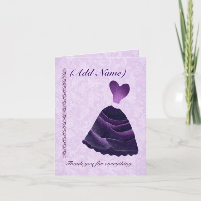 Demoiselle d'honneur Mariage Merci - Robe VIOLETTE (Devant)