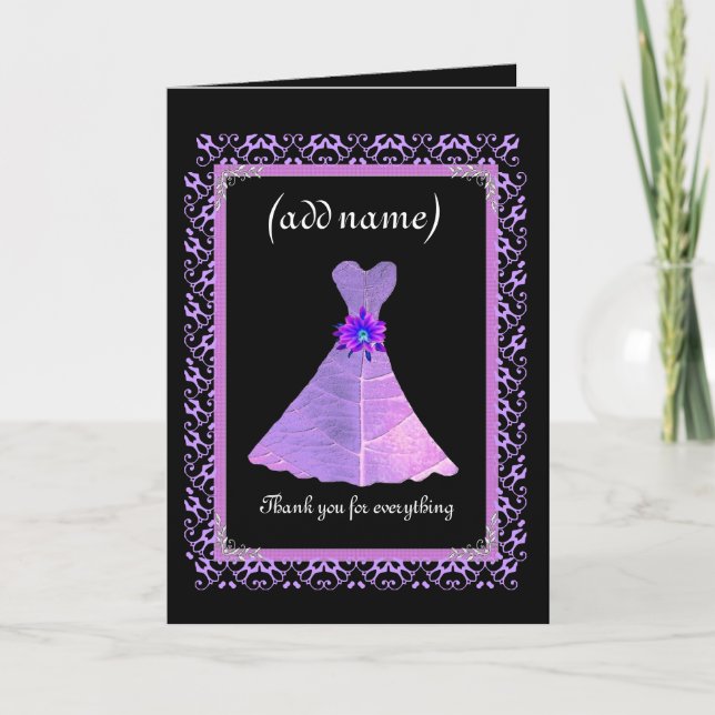 Demoiselle d'honneur Mariage Merci - Robe VIOLETTE (Devant)