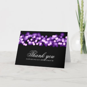 Demoiselle d'honneur Purple Hollywood Glam Merci
