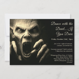 Demon Night Halloween Costume Fête Invitation