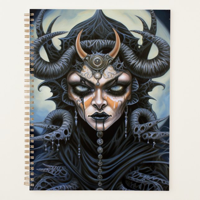 Demon Woman Queen Dark Imaginaire Art (Devant)