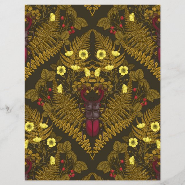 Dendroctones et fougères (Devant)