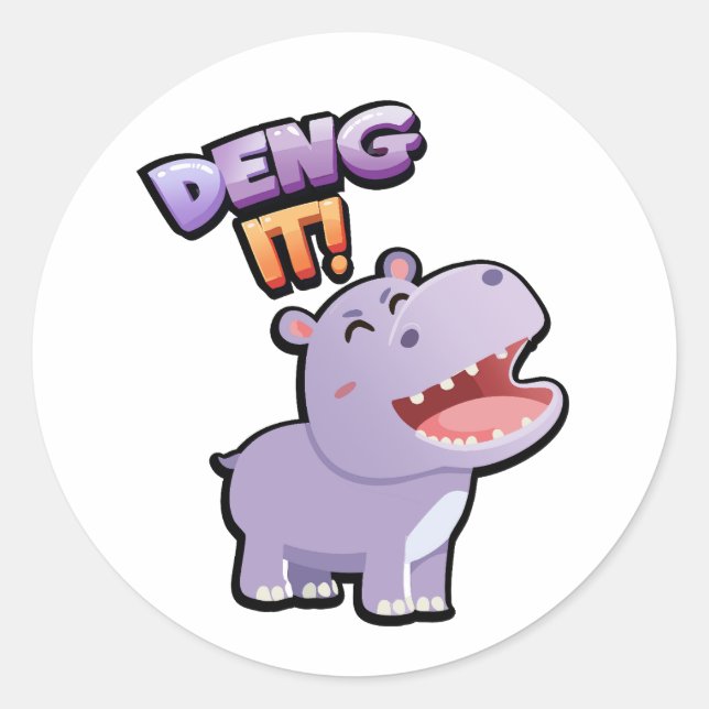 Deng It ! Autocollant (Devant)