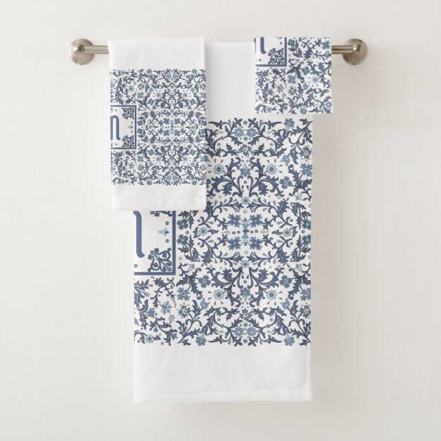 Denim Bleu Orné Monogramme (En situation)