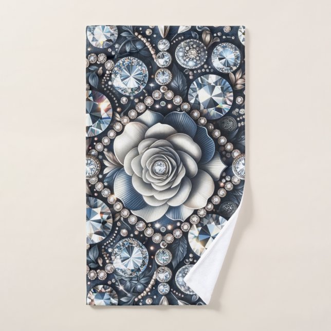 Denim & Diamonds Glam Bling Rose Bijoux (Serviette à main)