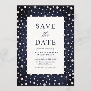 Denim et Pearl Enregistrer la carte de date