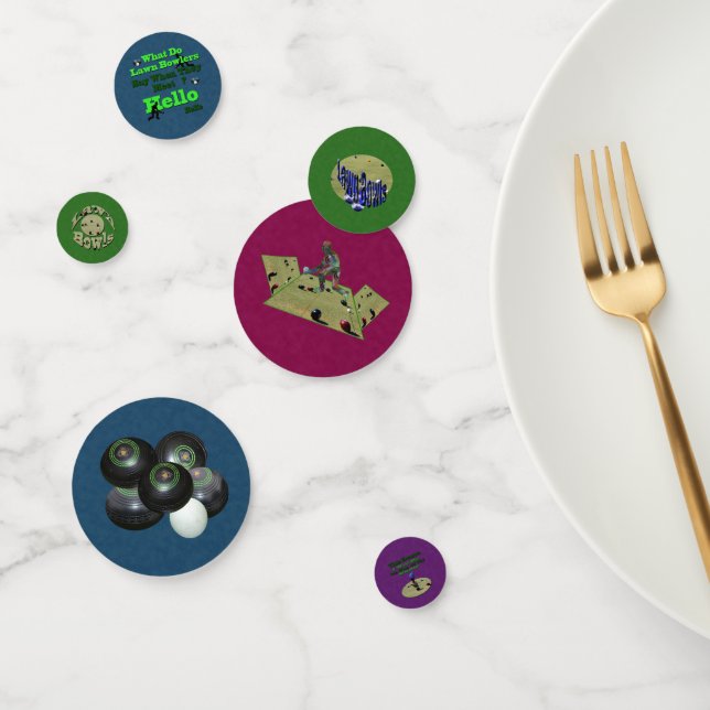 Denim Pelouse Bowles, Anniversaire Table Confetti (Groupe)