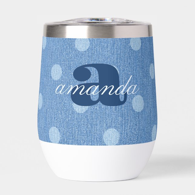 Denim Washed Polka Dot (Avant)