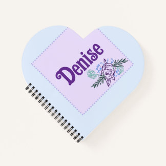 Denise Aqua Rose Carnet cardiaque