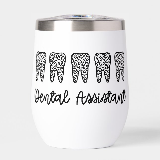Dental Assistant personnel Empreinte de léopard de (Avant)
