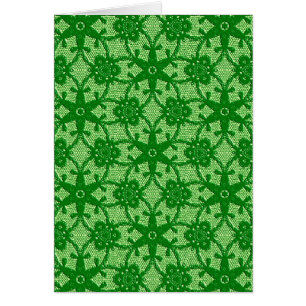 Dentelle antique - émeraude et vert citron