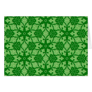 Dentelle antique - émeraude et vert citron
