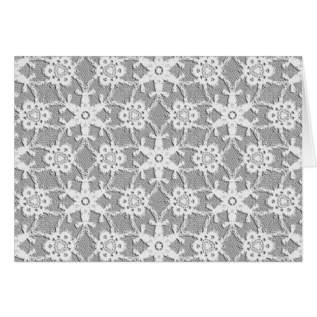 Dentelle antique - gris blanc et argent (Devant Horizontal)