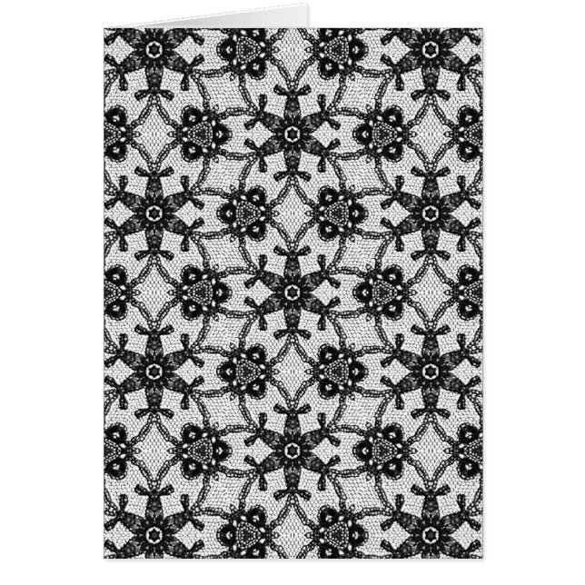 Dentelle antique - noir et blanc (Devant)