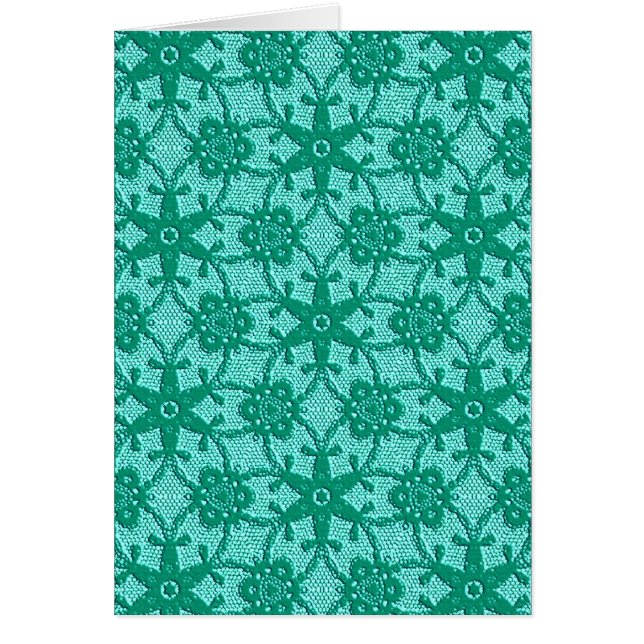 Dentelle antique - turquoise et aqua (Devant)